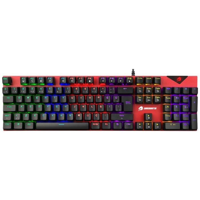 GameBooster GB-G44 RADIANCE Rainbow Aydınlatmalı 105 Mekanik Red Switch Oyuncu Klavyesi