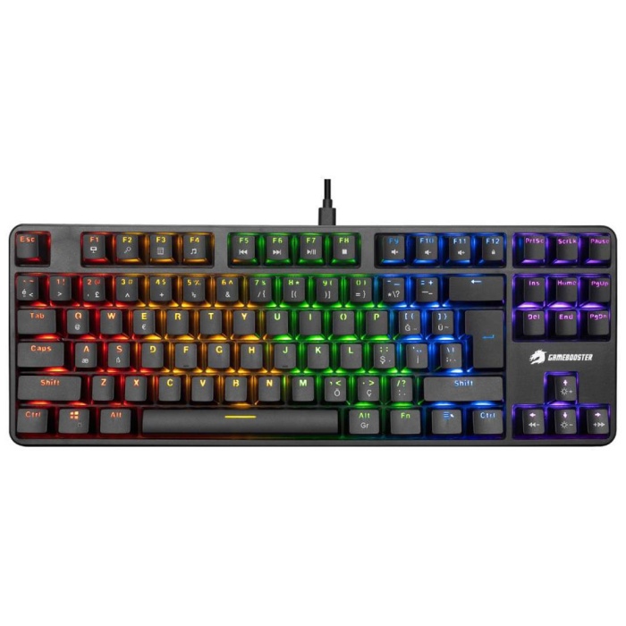 GameBooster GM06B Plus Rainbow Aydınlatmalı TKL Mekanik Red Switch Oyuncu Klavyesi