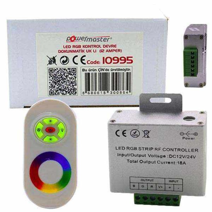POWERMASTER PM-10995 DOKUNMATİK UKLI 18 AMPER LED RGB KONTROL DEVRESİ