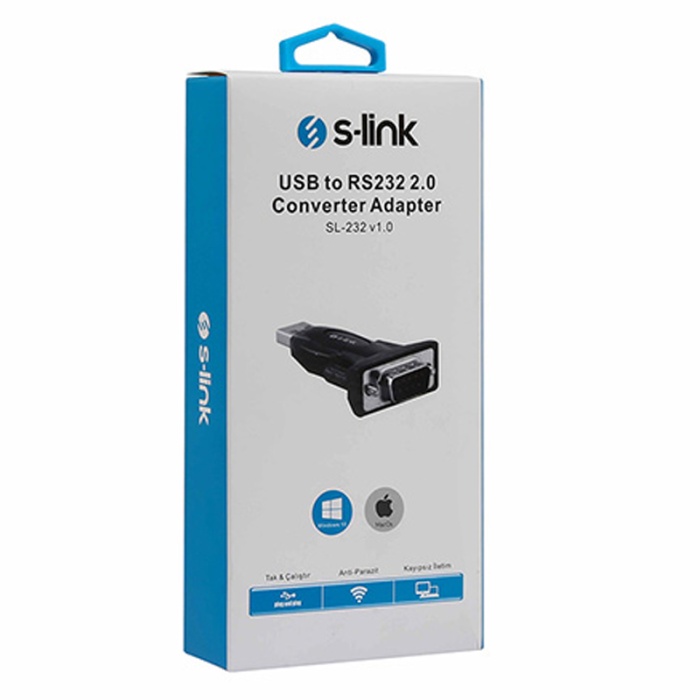 S-LINK SL-232 V1.0 USB TO RS232 2.0 ÇEVİRİCİ ADAPTÖR