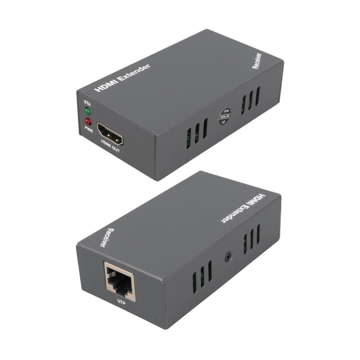POWERMASTER PM-16071 HDMI 1X2 SPLITTER + HDMI 50 METRE EXTENDER SET
