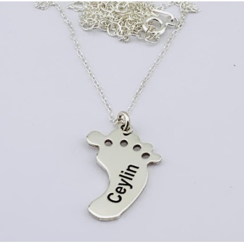 Gümüş İsimli Tek Ayak Kolye (BG-KLY-863)