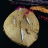 Bıçak Kolye ve Küpe Gümüş Set (BG-SET-013)