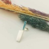 Mavi Mineli Satır Gümüş Tek Küpe (BG-KP-120)