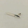 Ying Yang Gümüş Bıçak Tek Küpe | 0,3 cm x 3cm (BG-KP-106)