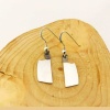 Gümüş Sallantılı Satır Küpe | 0,8cm x 2,2 cm (BG-KP-041)