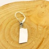 Gümüş Sallantılı Satır Tek Küpe | 0,8cm x 2,2cm (BG-KP-040)