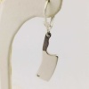Sallantılı Gümüş Satır Tek Küpe | 0,8 cm x 2,3cm  (BG-KP-037)
