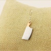 Sallantılı Gümüş Satır Tek Küpe | 0,8cm x 2,3cm (BG-KP-036)