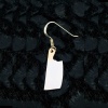 Sallantılı Gümüş Satır Tek Küpe | 0,8cm x 2,3cm (BG-KP-036)