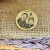 Çerçeveli -Kazıma- Nazar Boncuklu ve Resimli Gümüş Kolye (BG-KLY-593)