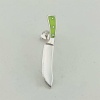 Özel Neon Yeşili Mineli Karanlıkta Parlayan Gümüş Bıçak Küpe (BG-KP-150)