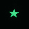 Özel Beyaz Mineli Karanlıkta Yeşil Parlayan Gümüş Yıldız Kolye (BG-KLY-629)