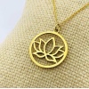 Gümüş Lotus Çiçeği Kolye (BG-KLY-678)