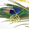 Gümüş Lotus Çiçeği Kolye (BG-KLY-678)