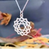 Gümüş Kalp Çakra Kolye - Anahata Kolye (BG-KLY-688)