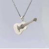 3D Gümüş Küçük Klasik Gitar Kolye (BG-KLY-710)