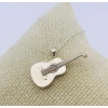 3D Gümüş Küçük Klasik Gitar Kolye (BG-KLY-710)