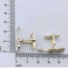 3D Gümüş Keman Kol Düğmesi | 1,2 cm x 2,5 cm (BG-KD-003)