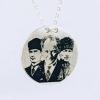 Gümüş 3 Resimli Atatürk Kolye (BG-KLY-008)