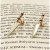 Gümüş Çift Yivli Bıçak Çift Küpe (BG-KP-180)
