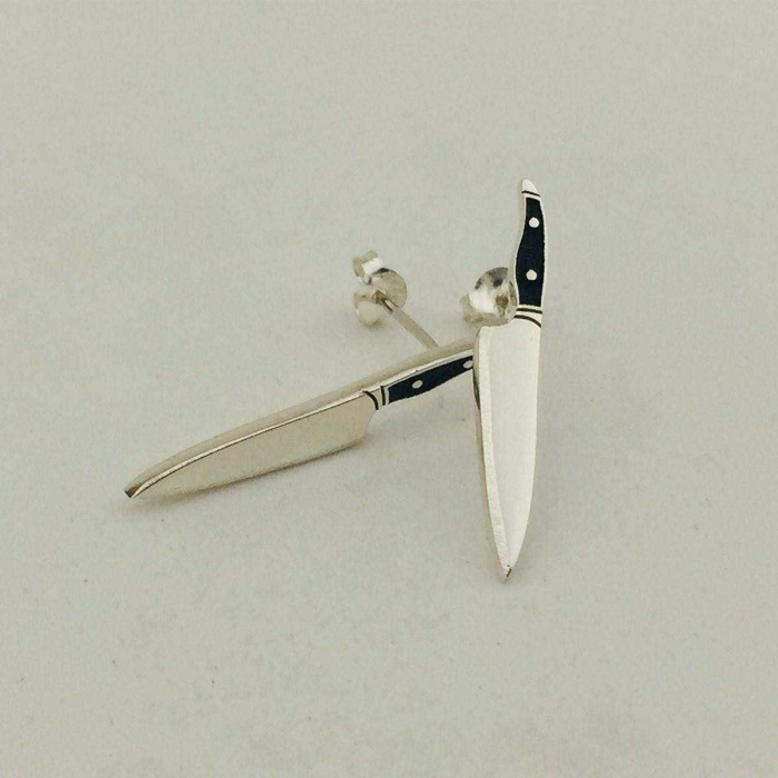 Gümüş Bıçak Küpe (BG-KP-116)