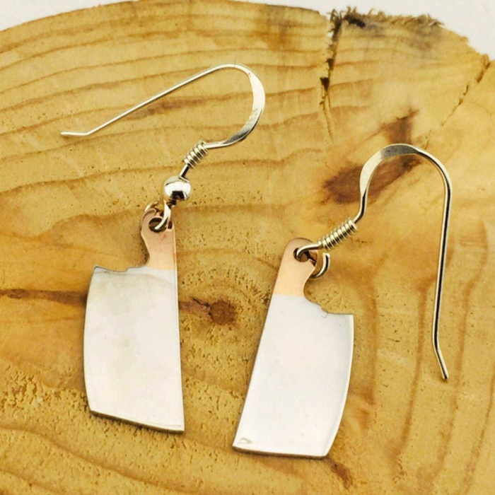 Gümüş Sallantılı Satır Küpe | 0,8cm x 2,2 cm (BG-KP-041)