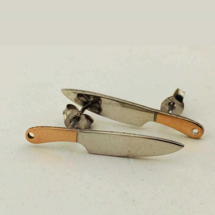 Gümüş Bıçak Küpe (BG-KP-035)
