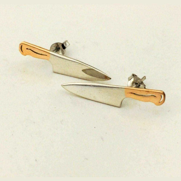 Gümüş Bıçak Küpe (BG-KP-028)