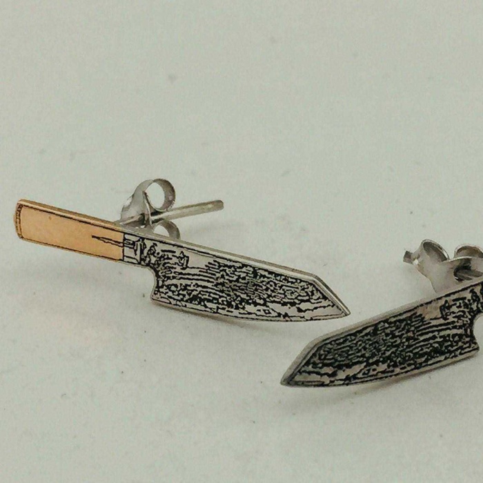Gümüş Bıçak Küpe (BG-KP-024)