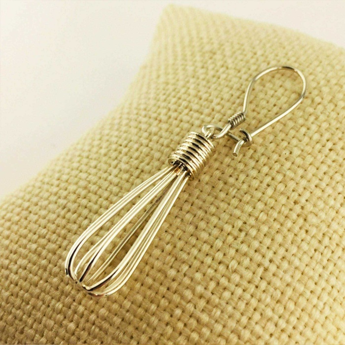 Gümüş Çırpma Teli Tek Küpe (BG-KP-009)