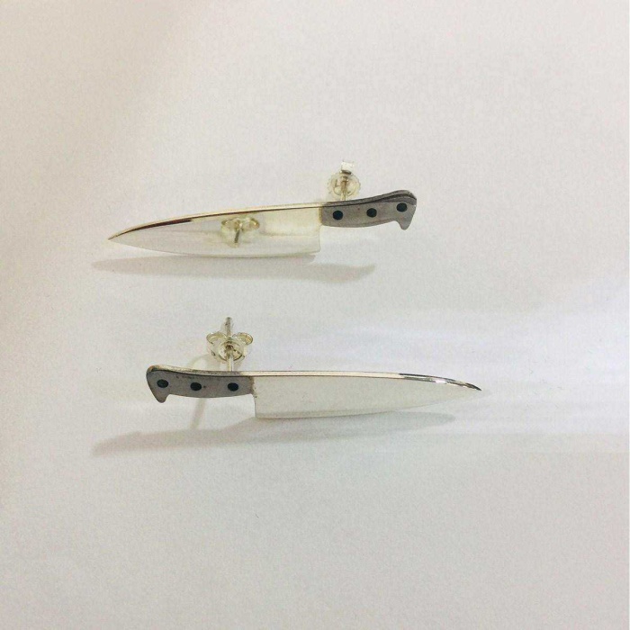 Gümüş Bıçak Küpe (BG-KP-007)