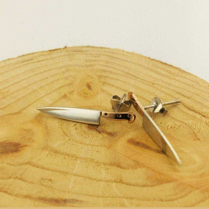 Gümüş Bıçak Küpe (BG-KP-020)