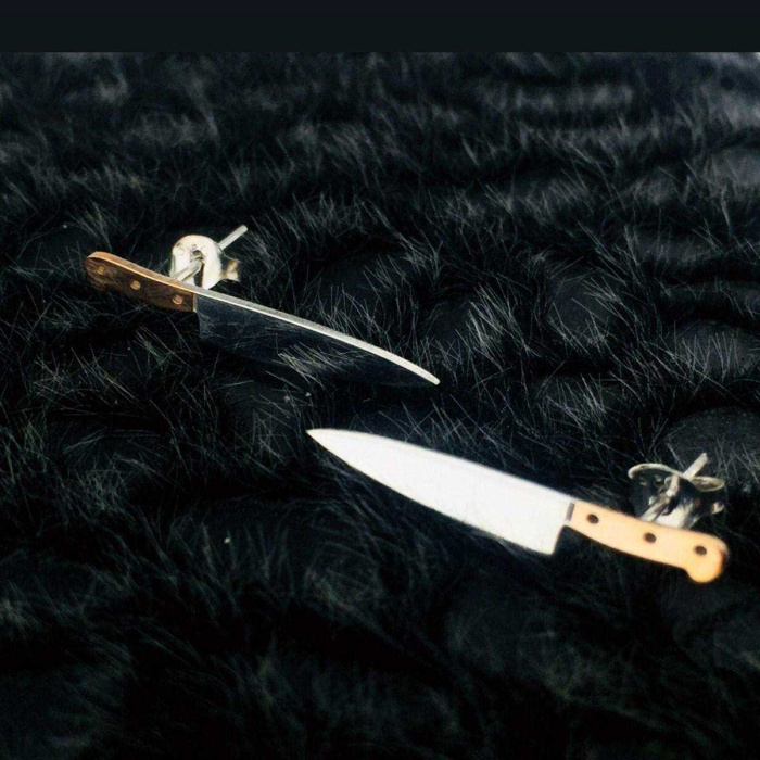 Gümüş Bıçak Küpe (BG-KP-020)