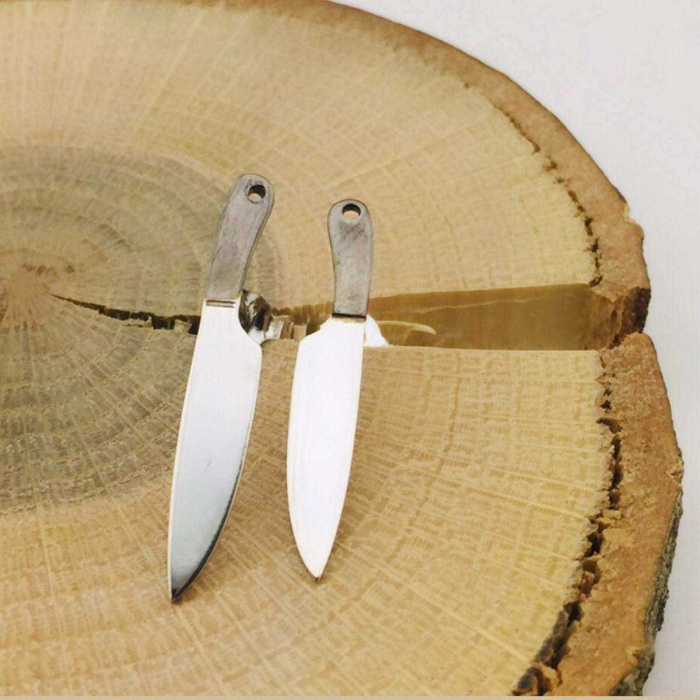 Gümüş Çift Bıçak Küpe (BG-KP-033)