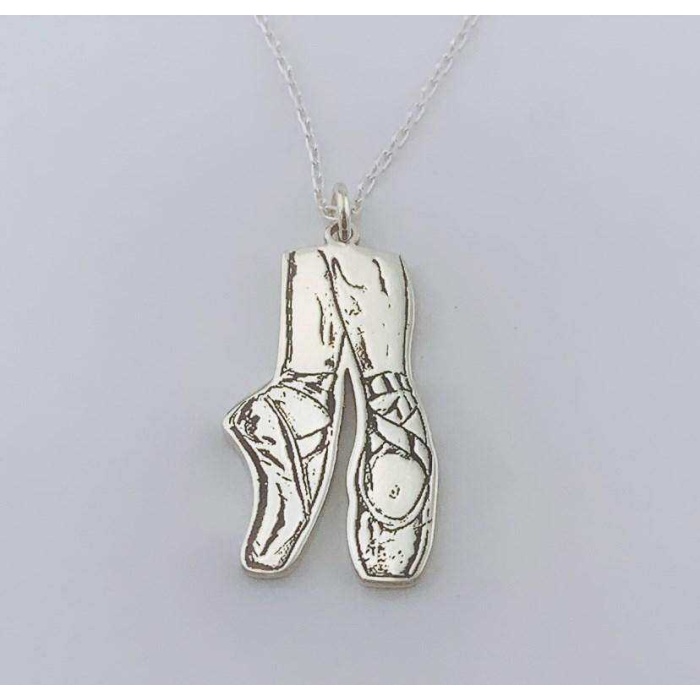 Gümüş Bale Ayakkabısı Kolye (BG-KLY-697)