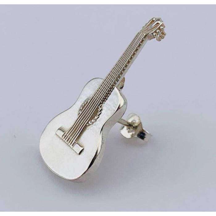 Gümüş Klasik Gitar Tek Küpe (BG-KP-162)