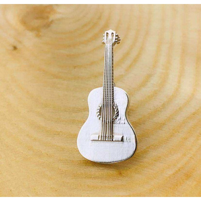 Gümüş Klasik Gitar Tek Küpe (BG-KP-162)