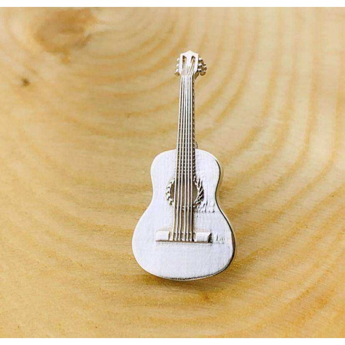 Gümüş Klasik Gitar Tek Küpe (BG-KP-162)