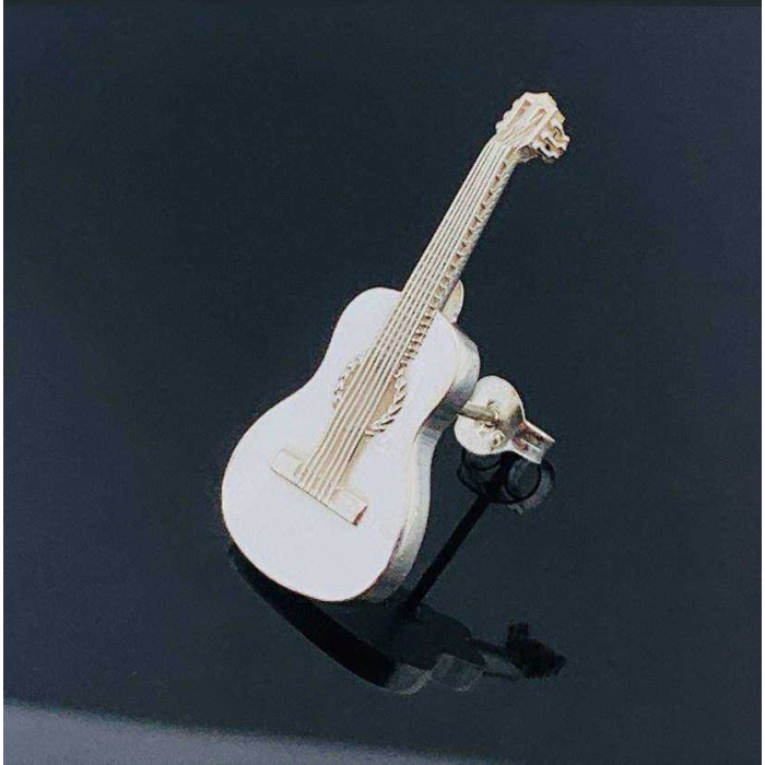 Gümüş Klasik Gitar Tek Küpe (BG-KP-162)