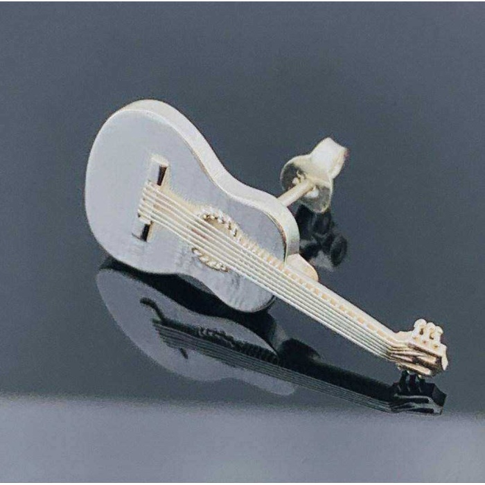 Gümüş Klasik Gitar Tek Küpe (BG-KP-162)