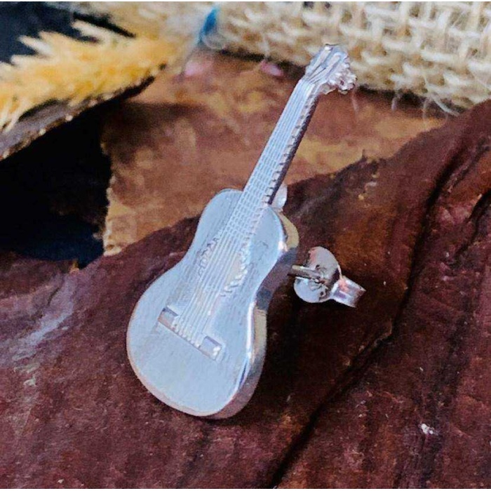 Gümüş Klasik Gitar Tek Küpe (BG-KP-162)