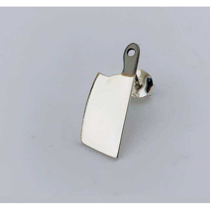 Gümüş Kısa Saplı Satır Tek Küpe (BG-KP-175)