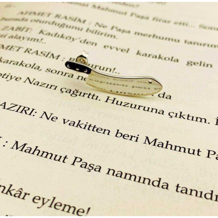 Gümüş Zırh Bıçak Tek Küpe (BG-KP-181)