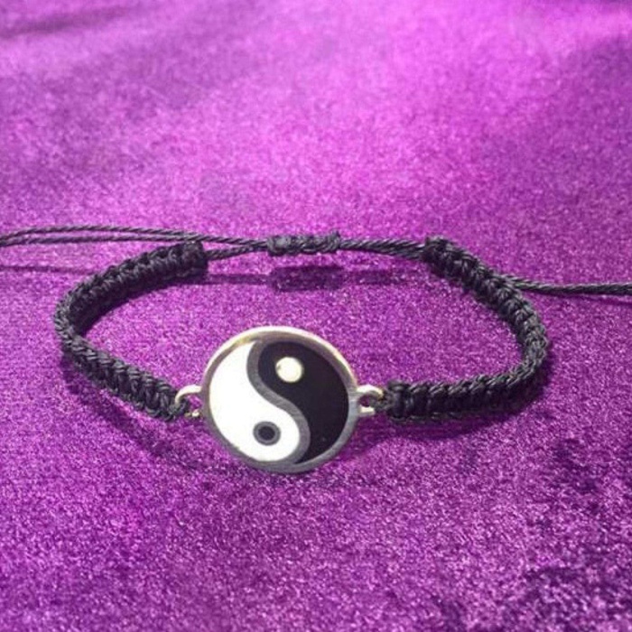Gümüş Ying Yang Denge Bilekliği (BG-BLK-008)
