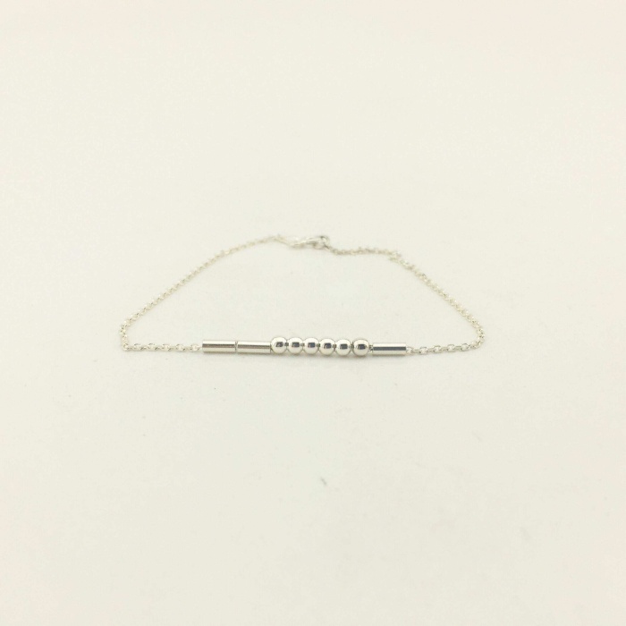 Gümüş Mors Alfabeli İsimli Bileklik (BG-BLK-040)