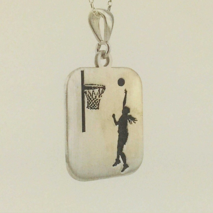 Gümüş Kadın Basketbol Kolye (BG-KLY-406)