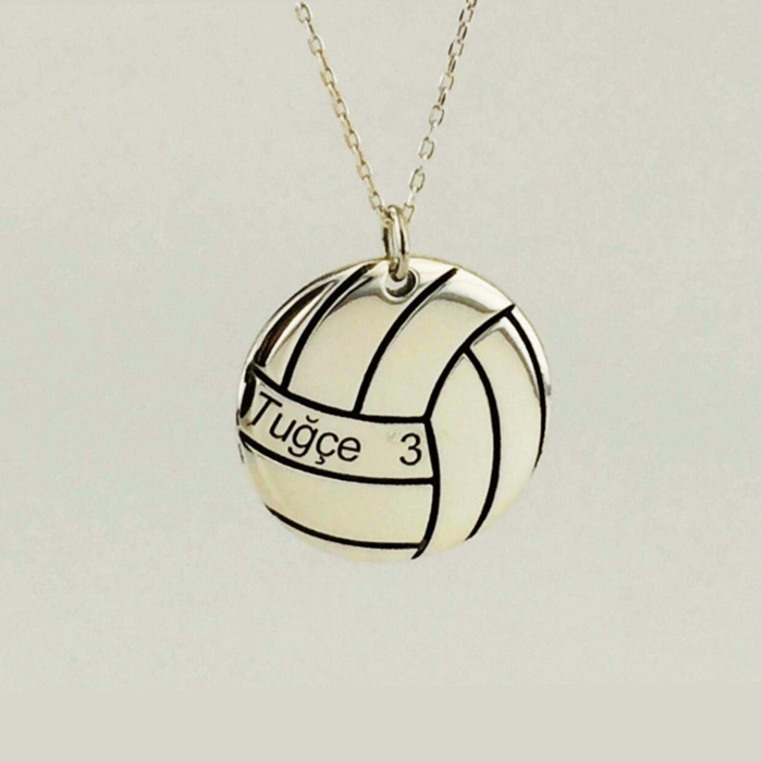 Gümüş Voleybol Topu Kolye (BG-KLY-493)