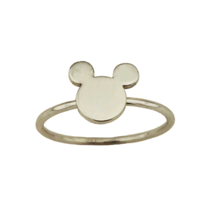 Gümüş Mickey Mouse Yüzük (BG-YZK-040)