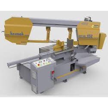 KESMAK KME400DG AÇILI DÖNER GÖBEK SULU ÇAPAKSIZ ELEKTRONİK ŞERİT TESTERE MAKİNASI